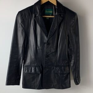 Danier Black Leather Jacket